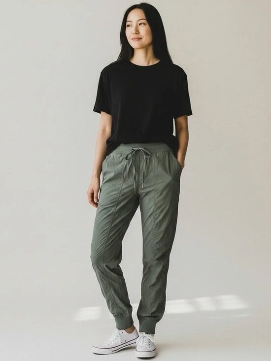 lululemon athletica Pants - New lululemon athletica dance studio high rise striped relaxed fit jogger pants